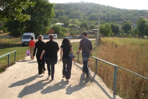 Walking down the land to Lucica's wake